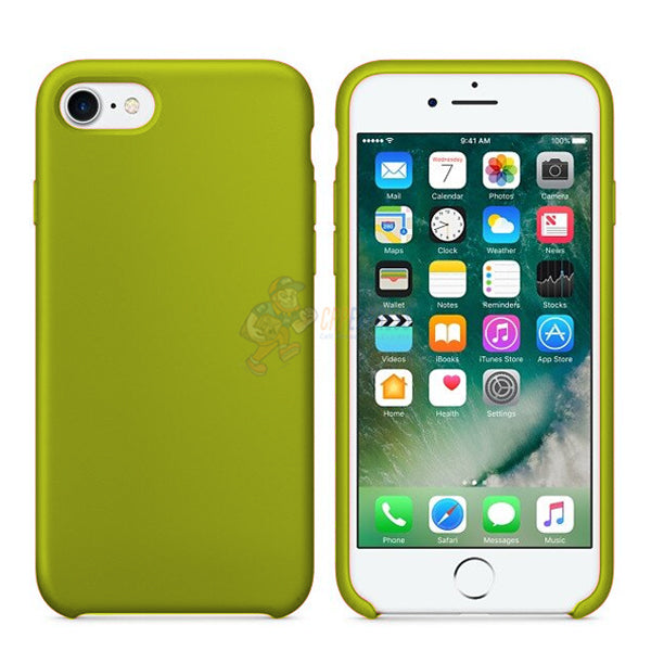 iPhone 7 / iPhone 8 Slim Soft Silicone Protective ShockProof Case Cover - Fluorescent Yellow