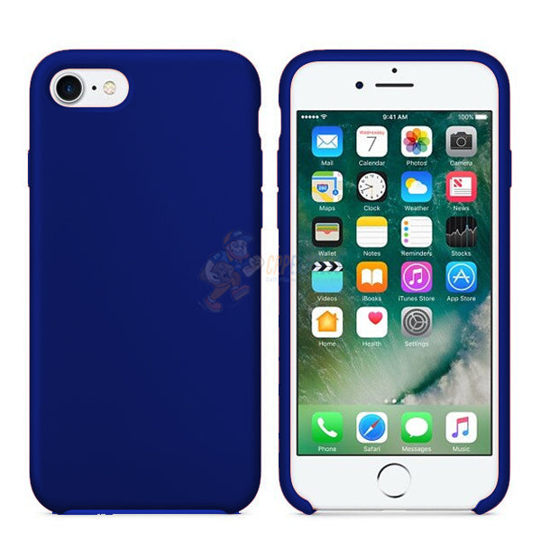 iPhone 7 / iPhone 8 Slim Soft Silicone Protective ShockProof Case Cover - Jewelry Blue