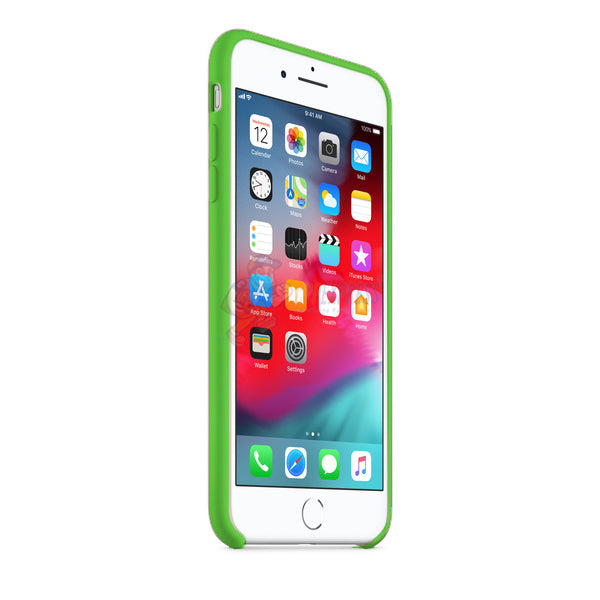 iPhone 7 Plus / iPhone 8 Plus Slim Soft Silicone Protective ShockProof Case Cover - Fluorescent Green