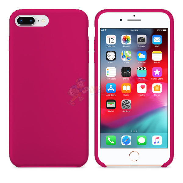 iPhone 7 Plus / iPhone 8 Plus Slim Soft Silicone Protective ShockProof Case Cover - Pitaya