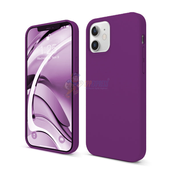 iPhone 12 / iPhone 12 Pro 6.1" Slim Soft Silicone Protective ShockProof Case Cover - Dark Purple