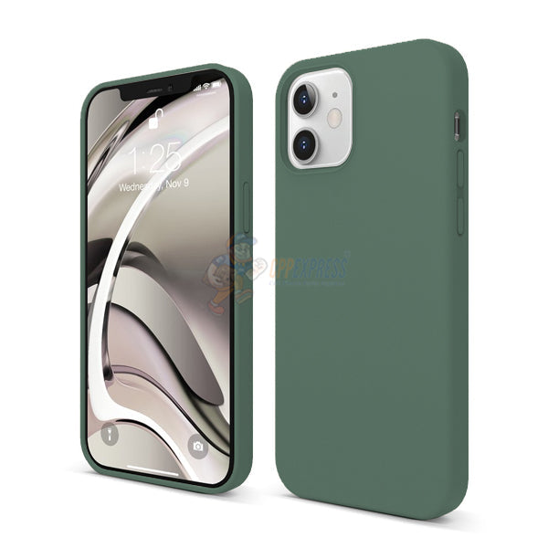 iPhone 12 6.1" Slim Soft Silicone Protective ShockProof Case Cover - Green