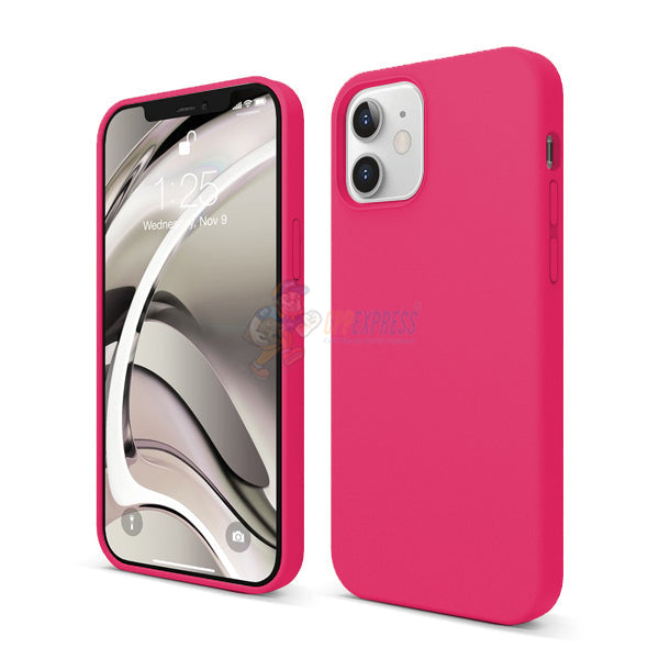 iPhone 12 6.1" Slim Soft Silicone Protective ShockProof Case Cover - Hot Pink