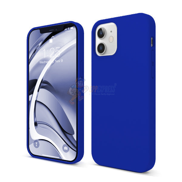 iPhone 12 / iPhone 12 Pro 6.1" Slim Soft Silicone Protective ShockProof Case Cover - Jewelry Blue
