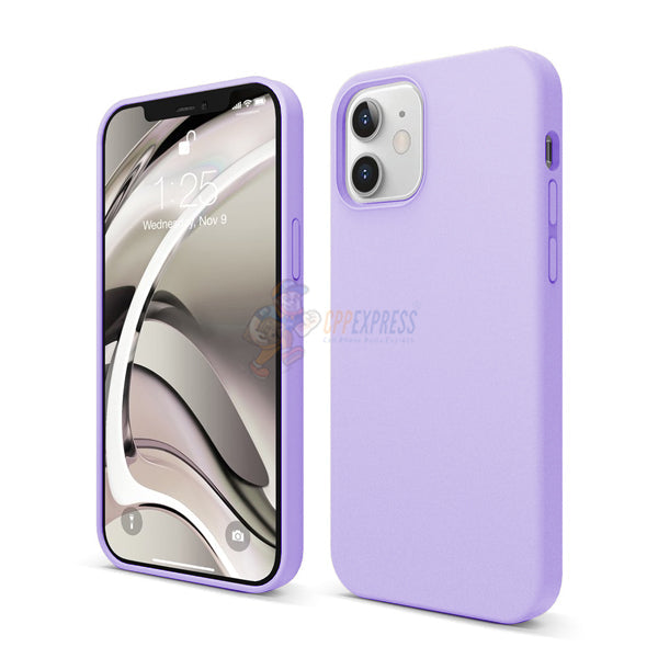 iPhone 12 6.1" Slim Soft Silicone Protective ShockProof Case Cover - Lavender