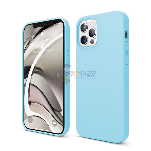 iPhone 12 Pro Max Slim Soft Silicone Protective ShockProof Case Cover - Light Blue