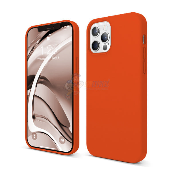 iPhone 12 Pro Max Slim Soft Silicone Protective ShockProof Case Cover - Orange