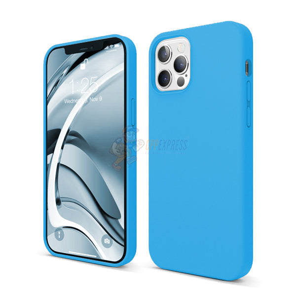 iPhone 12 Pro Max Slim Soft Silicone Protective ShockProof Case Cover - Sky Blue