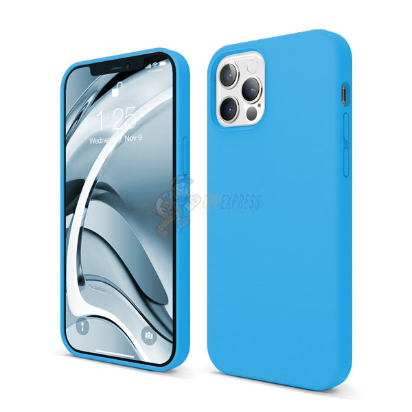 iPhone 12 Pro Max Slim Soft Silicone Protective ShockProof Case Cover - Sky Blue