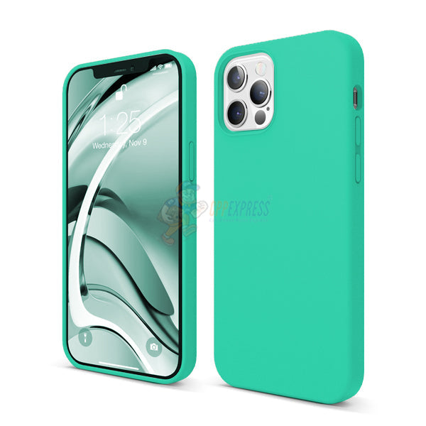 iPhone 12 Pro Max Slim Soft Silicone Protective ShockProof Case Cover - Spearmint Green