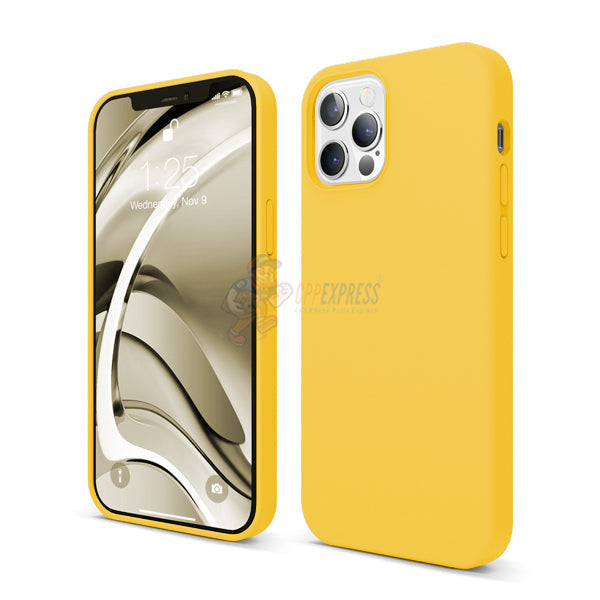 iPhone 12 Pro Max Slim Soft Silicone Protective ShockProof Case Cover - Yellow