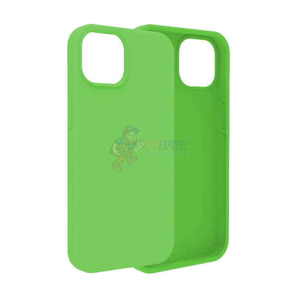 iPhone 13 Slim Soft Silicone Protective ShockProof Case Cover - Fluorescent Green