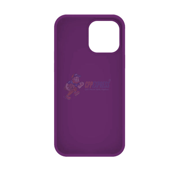 iPhone 13 Pro Max Slim Soft Silicone ShockProof Protective Case Cover - Dark Purple