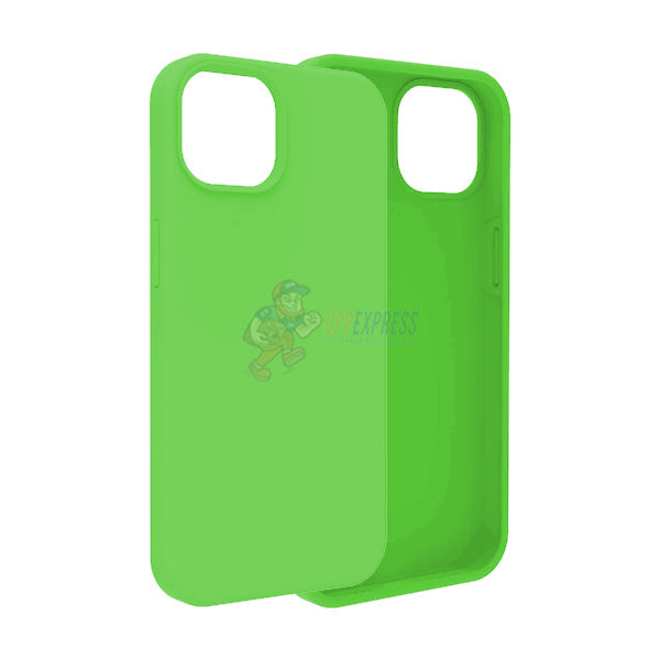 iPhone 14 Slim Soft Silicone Protective ShockProof Case Cover -  Fluorescent Green