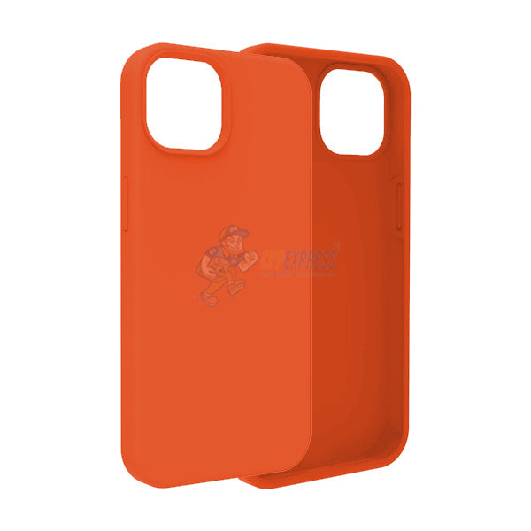 iPhone 14 Slim Soft Silicone Protective ShockProof Case Cover -  Orange