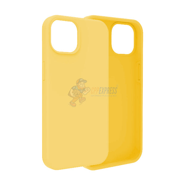 iPhone 14 Slim Soft Silicone Protective ShockProof Case Cover -  Yellow