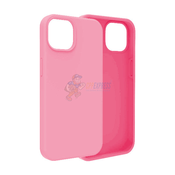 iPhone 14 Plus Slim Soft Silicone Protective ShockProof Case Cover - Pink