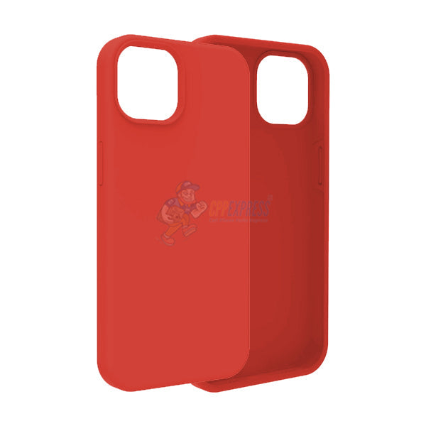 iPhone 14 Plus Slim Soft Silicone Protective ShockProof Case Cover - Red