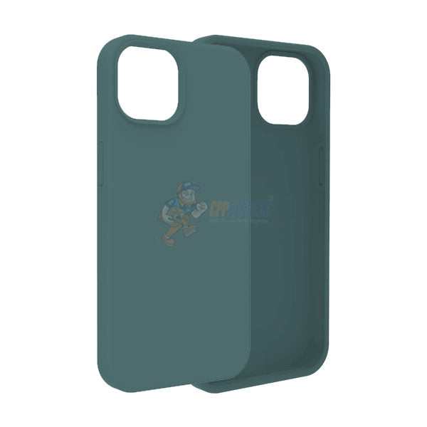 iPhone 14 Plus Slim Soft Silicone Protective ShockProof Case Cover - Dark Green