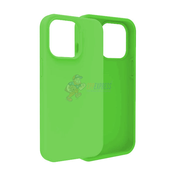 iPhone 14 Pro Slim Soft Silicone Protective ShockProof Case Cover - Fluorescent Green