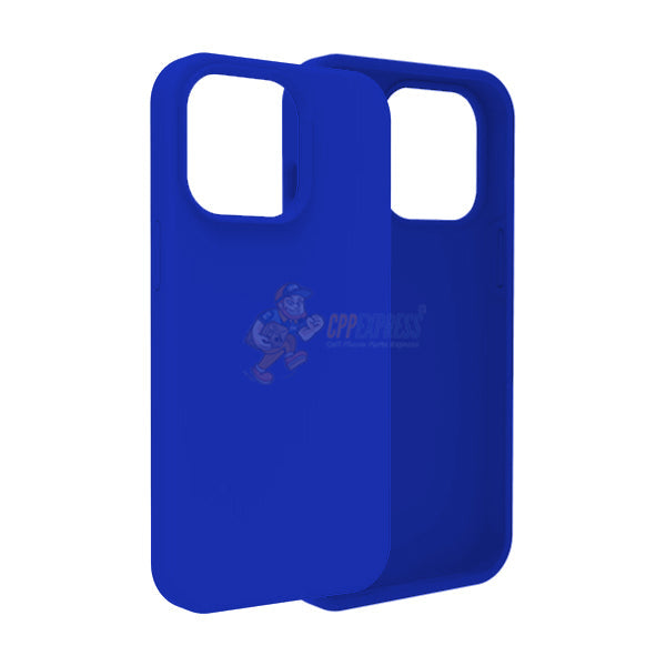 iPhone 14 Pro Slim Soft Silicone Protective ShockProof Case Cover - Jewellery Blue