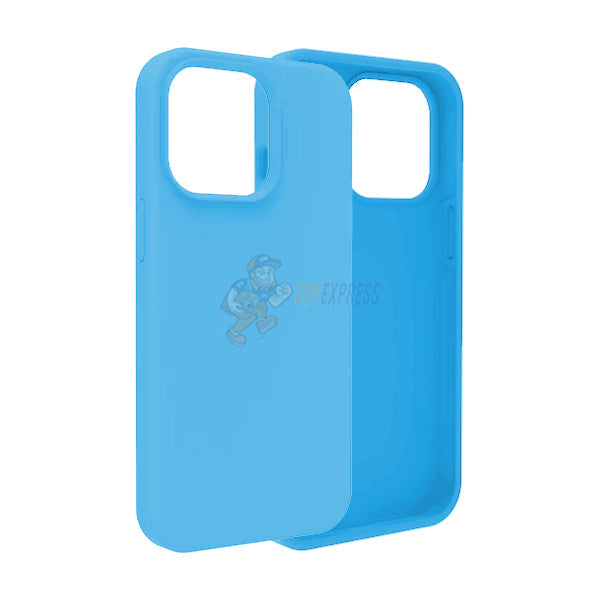 iPhone 14 Pro Slim Soft Silicone Protective ShockProof Case Cover - Sky Blue