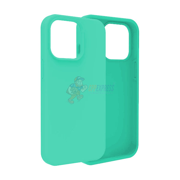 iPhone 14 Pro Slim Soft Silicone Protective ShockProof Case Cover - Spearmint Green