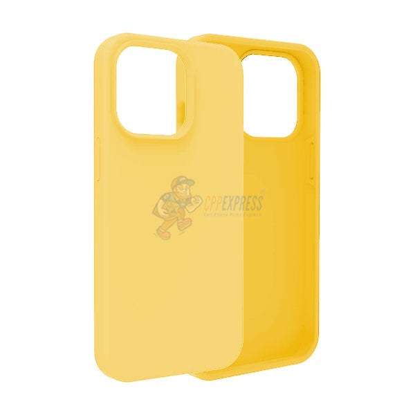 iPhone 14 Pro Slim Soft Silicone Protective ShockProof Case Cover - Yellow