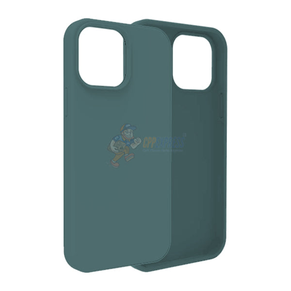 iPhone 14 Pro Max Slim Soft Silicone Protective ShockProof Case Cover - Dark Green