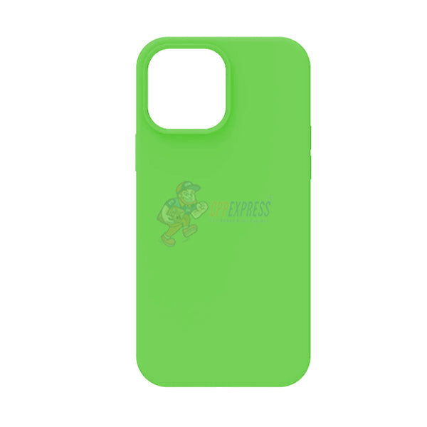 iPhone 14 Pro Max Slim Soft Silicone Protective ShockProof Case Cover - Fluorescent Green
