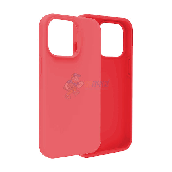 iPhone 14 Pro Max Slim Soft Silicone Protective ShockProof Case Cover - Hot Pink