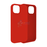 iPhone 15 Slim Soft Silicone Protective ShockProof Case Cover - Red