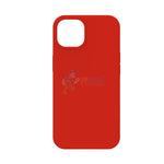 iPhone 15 Slim Soft Silicone Protective ShockProof Case Cover - Red
