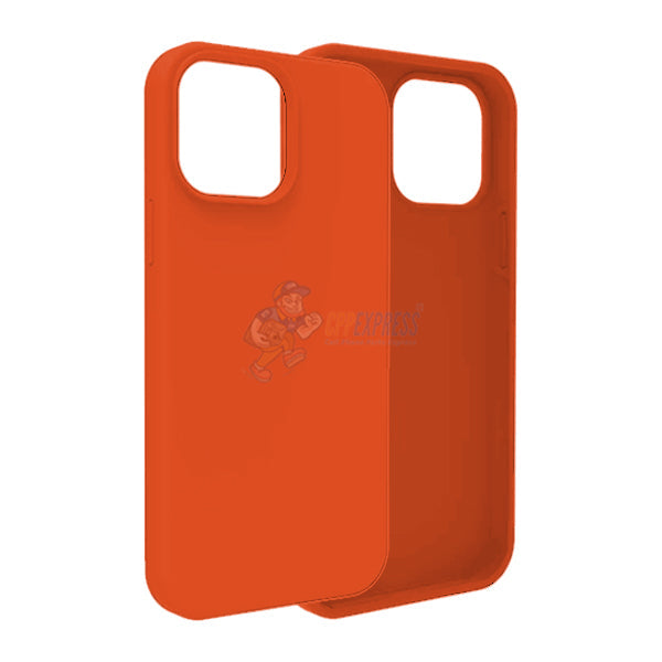 iPhone 15 Pro Max Slim Soft Silicone Protective ShockProof Case Cover - Orange