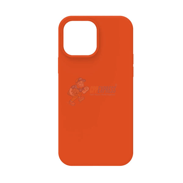 iPhone 15 Pro Max Slim Soft Silicone Protective ShockProof Case Cover - Orange