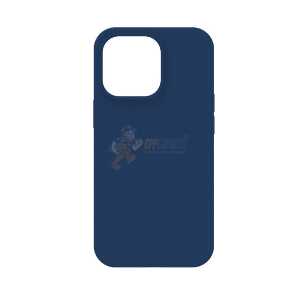 iPhone 15 Pro Slim Soft Silicone Protective ShockProof Case Cover - Blue