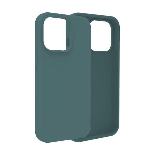 iPhone 15 Pro Slim Soft Silicone Protective ShockProof Case Cover - Dark Green