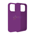 iPhone 15 Pro Slim Soft Silicone Protective ShockProof Case Cover - Dark Purple