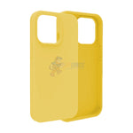 iPhone 15 Pro Slim Soft Silicone Protective ShockProof Case Cover - Yellow