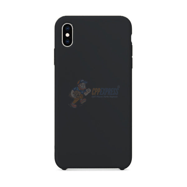 iPhone XS Max Slim Soft Silicone Protective Skin Case Cover - Black