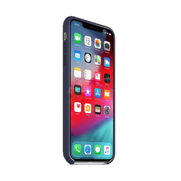 iPhone XS Max Slim Soft Silicone Protective Skin Case Cover - Dark Blue