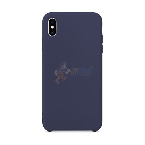 iPhone XS Max Slim Soft Silicone Protective Skin Case Cover - Dark Blue