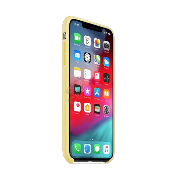 iPhone XS Max Slim Soft Silicone Protective Skin Case Cover - Gold
