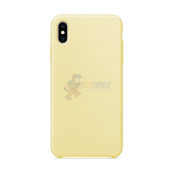 iPhone XS Max Slim Soft Silicone Protective Skin Case Cover - Gold