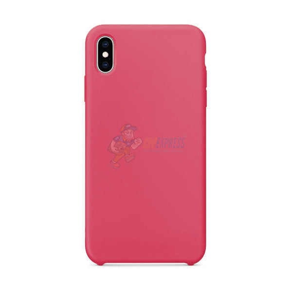 iPhone XS Max Slim Soft Silicone Protective Skin Case Cover - Hot Pink