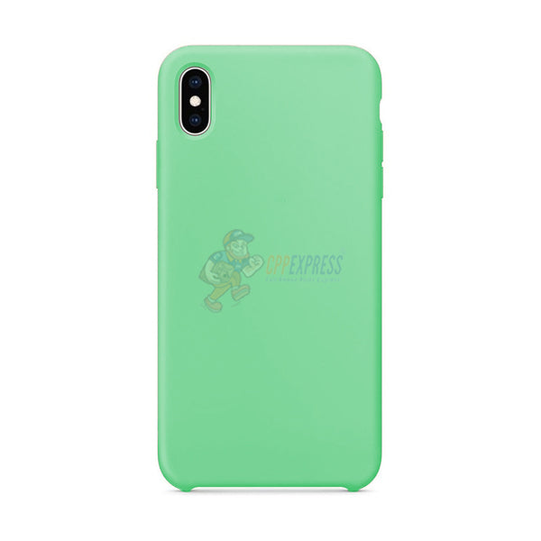 iPhone XS Max Slim Soft Silicone Protective Skin Case Cover - Light Green