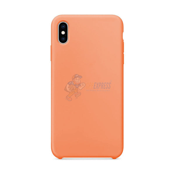 iPhone XS Max Slim Soft Silicone Protective Skin Case Cover - Orange