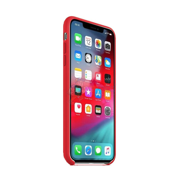 iPhone XS Max Slim Soft Silicone Protective Skin Case Cover - Red