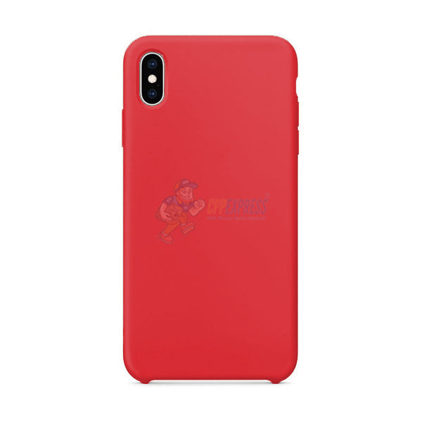 iPhone XS Max Slim Soft Silicone Protective Skin Case Cover - Red