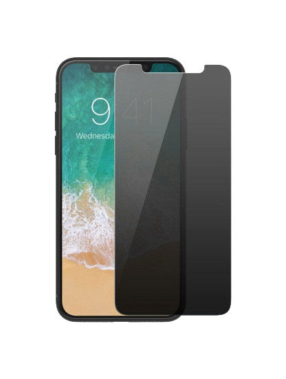 iPhone X Perfect Fit Tempered Glass Protector - Privacy Series (Front)